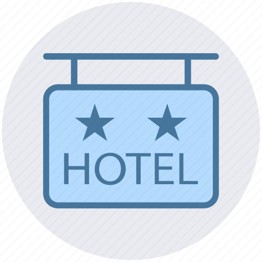 Hanging board, hanging hotel signboard, hanging sign, hotel, hotel sign, signage icon - Download on Iconfinder