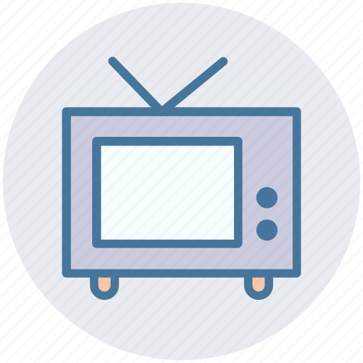 Gadget, transmission, tv, tv monitor, tv set, vintage tv icon - Download on Iconfinder