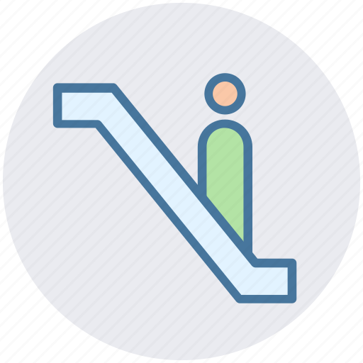 Escalator, level, lift, staircase, stairs, up icon - Download on Iconfinder