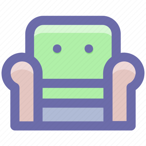 Armchair, furniture, recliner, seat sofa, settee, sofa icon - Download on Iconfinder