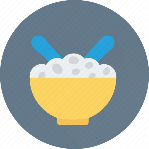Bowl, meal, noodles, rice, spoon icon - Download on Iconfinder