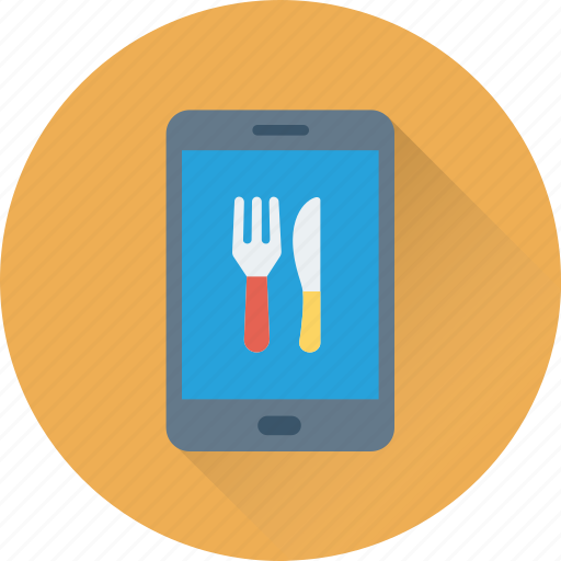 App, food app, hotel app, mobile, online food icon - Download on Iconfinder