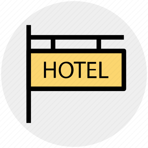 Hanging board, hanging sign, hanging signboard, hotel, hotel sign, sign bracket icon - Download on Iconfinder