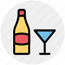 bottle, bottle and glass, drinks, glass, wine, wine glass
