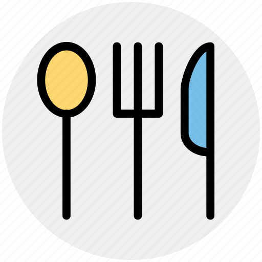 Dining, flatware, fork, knife, spoon, tableware icon - Download on Iconfinder