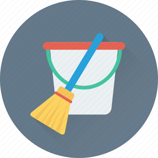 Bucket, cleaning, janitor, mop, wiper icon - Download on Iconfinder