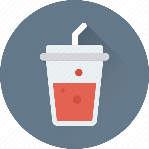 Disposable cup, juice cup, smoothie, soft drink, straw icon - Download on Iconfinder