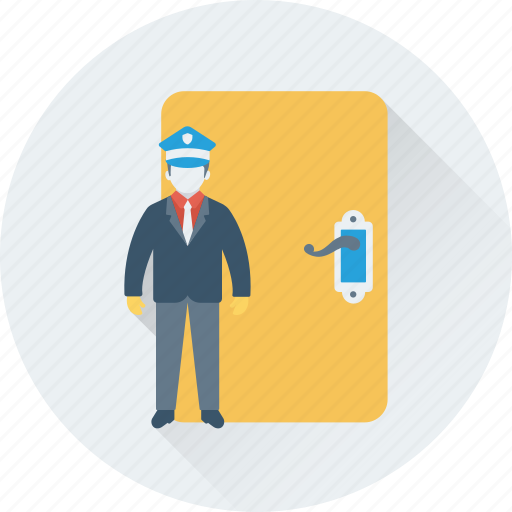 Attendant, door, entrance, sargeant, security guard icon - Download on Iconfinder