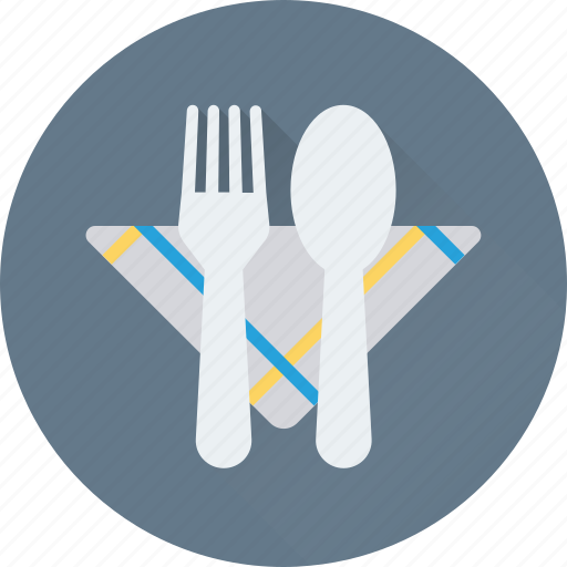 Dining, fork, napkin, plate, spoon icon - Download on Iconfinder