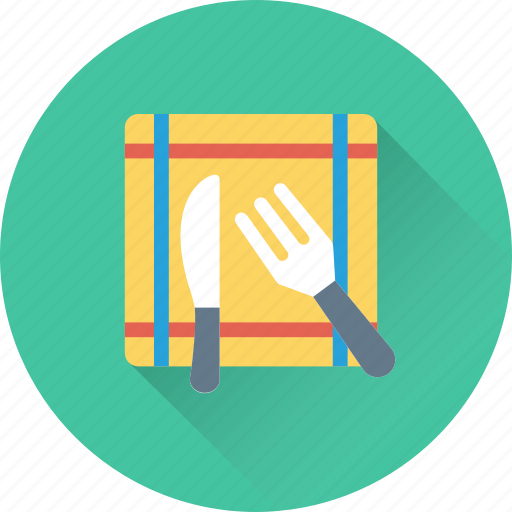 Dining, fork, knife, napkin, plate icon - Download on Iconfinder