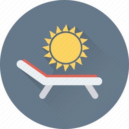 Beach, deck chair, sun, sunbathe, tanning icon - Download on Iconfinder