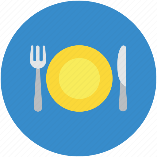 Cutlery, dining, eating, fork, knife, plate, restaurant icon - Download on Iconfinder