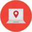 gps, laptop, location pointer, map pin, navigation, online map 