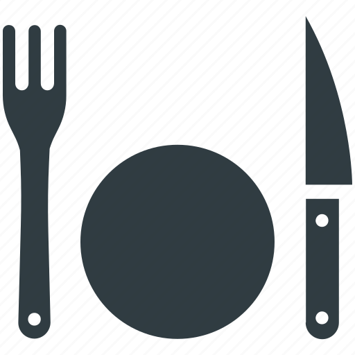Dining, eating, fork, knife, plate, restaurant, tableware icon - Download on Iconfinder