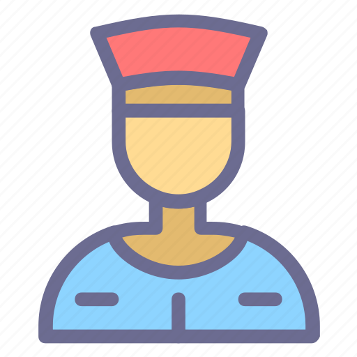 Avatar, waiter, face, male, person, uniformed icon - Download on Iconfinder