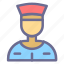 avatar, waiter, face, male, person, uniformed 