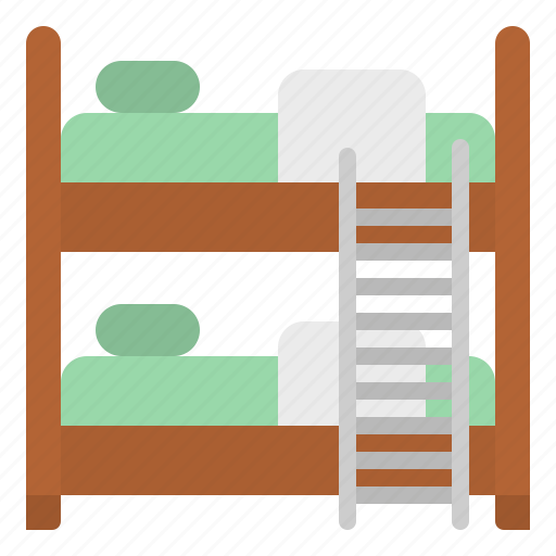 Bed, bunk, furniture, hostel, hotel icon - Download on Iconfinder
