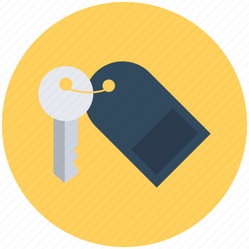 Key, keychain, lock key, room key, security icon - Download on Iconfinder