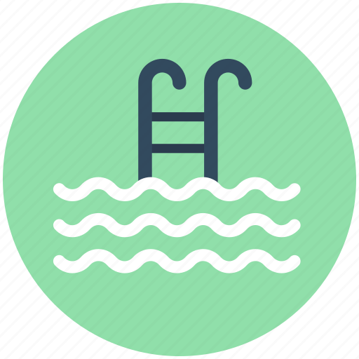 Pool stairs, pool steps, summertime, swimming, swimming pool icon - Download on Iconfinder