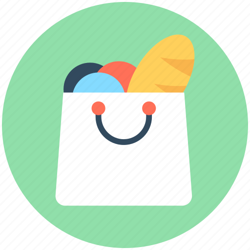 Grocery shopping, shopper bag, shopping, shopping bag, supermarket bag icon - Download on Iconfinder