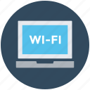 laptop, wifi connected, wifi connection, wifi signals, wireless internet 