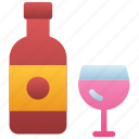 wine, beer bottle, alcohol, wine bottle, wine glass 