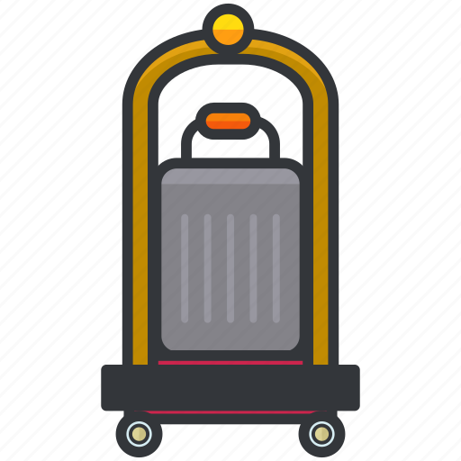 Carrier, essentials, hotel, luggage, service icon - Download on Iconfinder