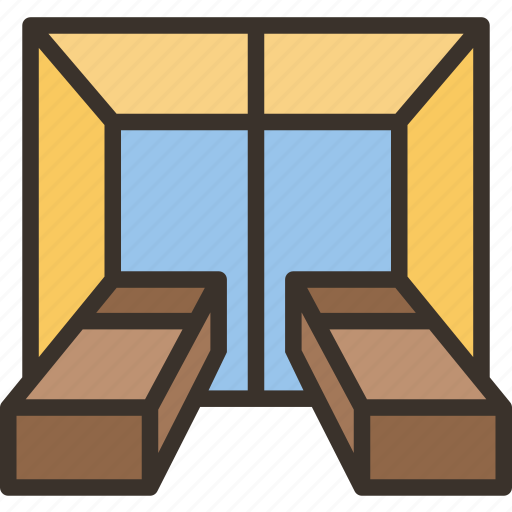 Rooms, interconnecting, adjoining, hotel, beds icon - Download on Iconfinder