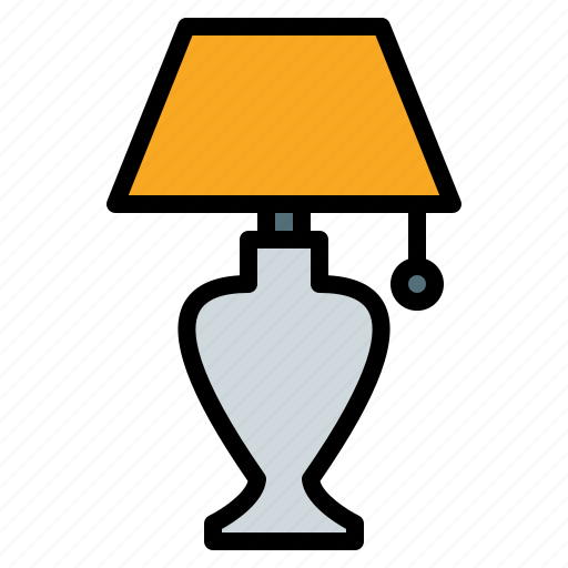 Table, lamp, night, light, desk, furniture icon - Download on Iconfinder