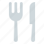 restaurant, dining, food, knife, fork, cutlery 