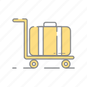 bag, hotel, service, travel, trolley