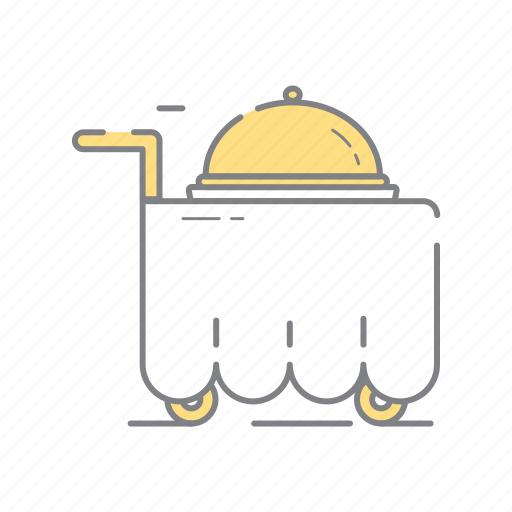Food, hotel, service, travel, trolley icon - Download on Iconfinder