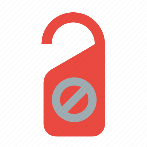 Disturb, do not, privacy, hanger, hotel, sign, room icon - Download on Iconfinder