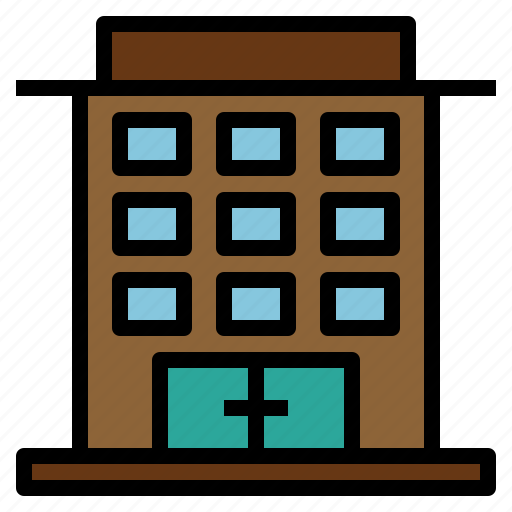 Hotel, residence, accommodations, building, apartment, construction, architecture icon - Download on Iconfinder