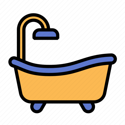 Hotel, service, services, bathroom, bathtub, shower, water icon - Download on Iconfinder