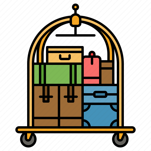 Luggage, cart, hotel, baggage, holidays icon - Download on Iconfinder
