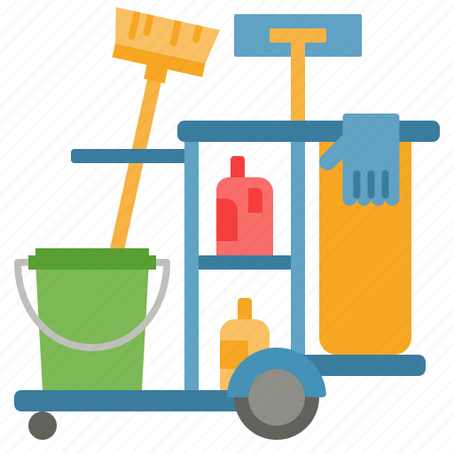 Cleaning, cart, detergent, housekeeping, maid, clean icon - Download on Iconfinder