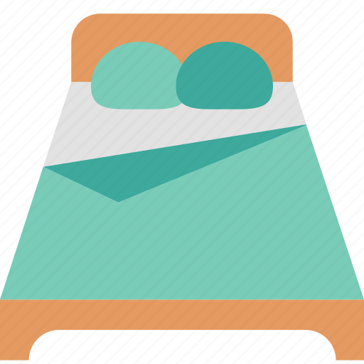 Bed, double, accommodation, bedroom, furniture, hotel, sleep icon - Download on Iconfinder