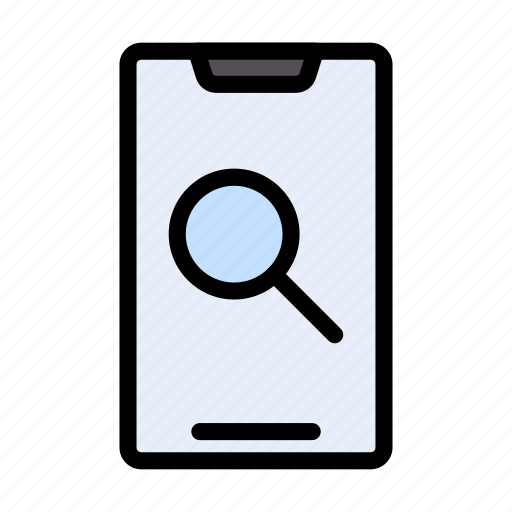 Browsing, find, magnifier, phone, search icon - Download on Iconfinder