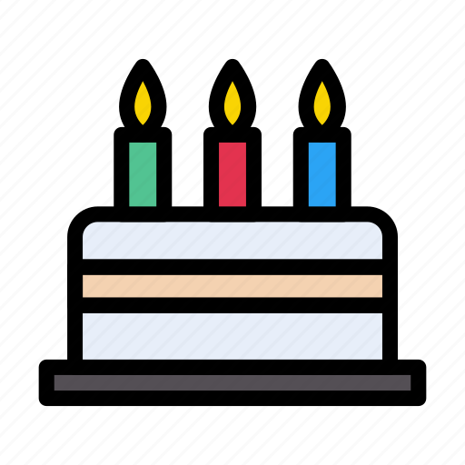 Birthday, cake, candles, delicious, sweets icon - Download on Iconfinder
