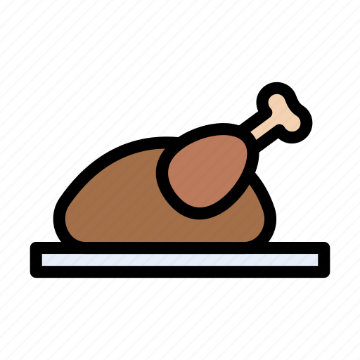 Chicken, dish, food, legpiece, restaurant icon - Download on Iconfinder