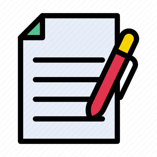 Contract, document, file, pencil, sign icon - Download on Iconfinder