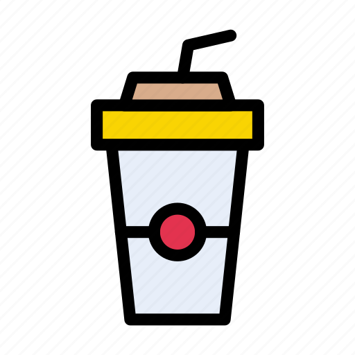 Drink, glass, juice, papercup, straw icon - Download on Iconfinder