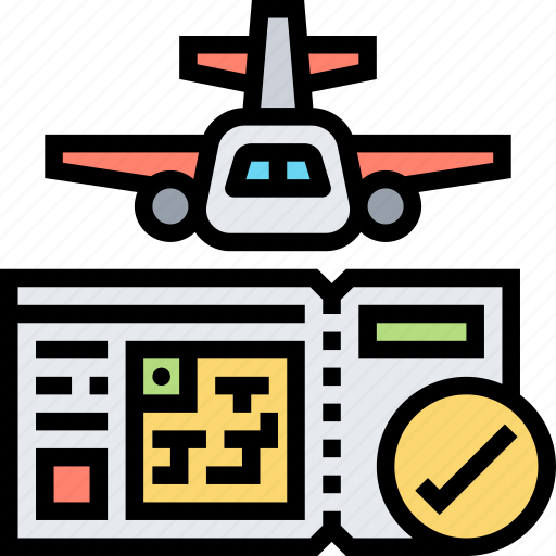 Flight, ticket, booking, travel, destination icon - Download on Iconfinder