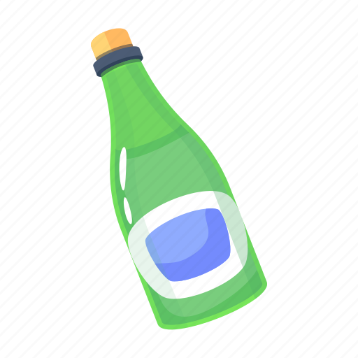 Champagne, wine bottle, cork bottle, soda bottle, beverage icon - Download on Iconfinder