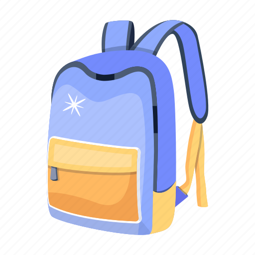 Backpack, school bag, knapsack, shoulder bag, rucksack icon - Download on Iconfinder