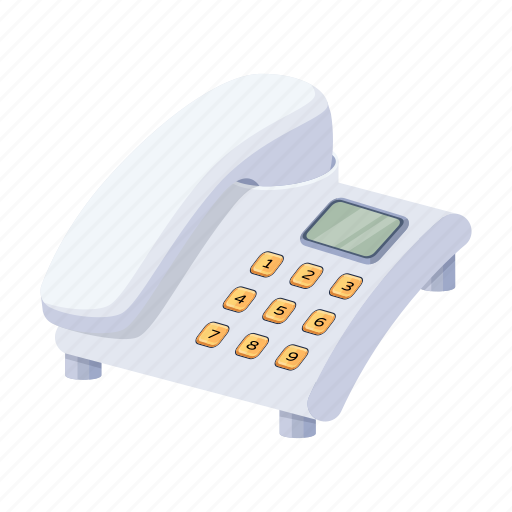 Landline phone, hotel phone, telephone, receiver phone, corded landline icon - Download on Iconfinder