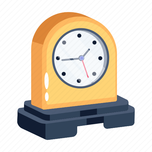 Desk clock, table clock, alarm clock, clock, office watch icon - Download on Iconfinder