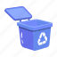recycle bin, waste bin, dustbin, trash can, litter bin 