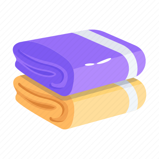 Hotel towels, bath towels, hotel hankies, hotel napkins, washcloth icon - Download on Iconfinder
